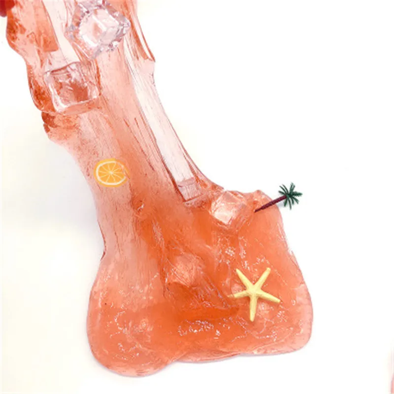 120 г свежесть слизи мягкий хлопок Кристалл Кокосовая пальма Морская звезда лимон