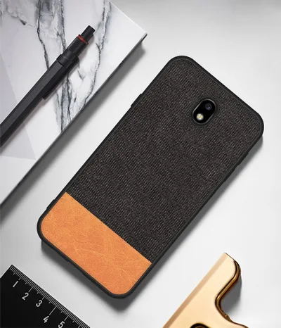 black orange Для samsung Galaxy J5 чехол мягкий силиконовый край Роскошные тряпичный чехол для samsung J7 J3 чехол для samsung A5 A3 A7 крышка - Цвет: black orange