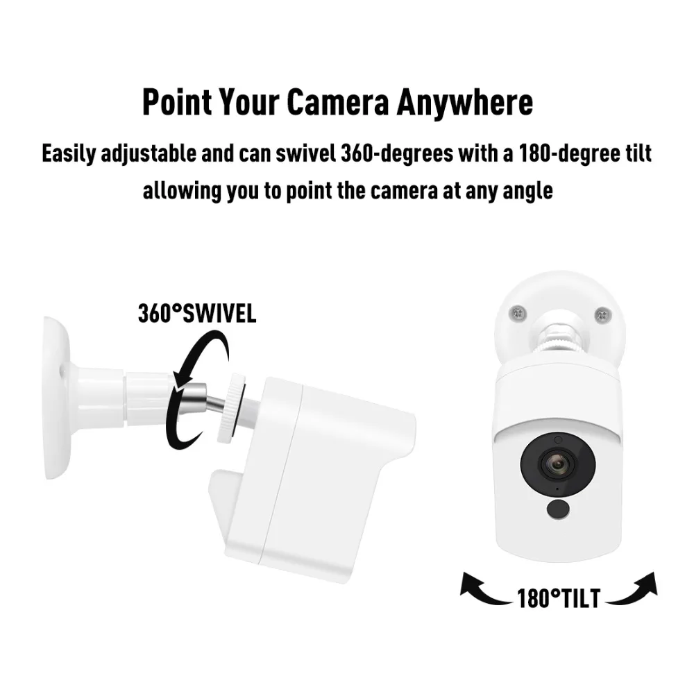 Для Xiaomi Mijia Xiaofang Camera 1S/Wyze Cam Настенный Кронштейн 360 градусов Регулируемый Чехол для
