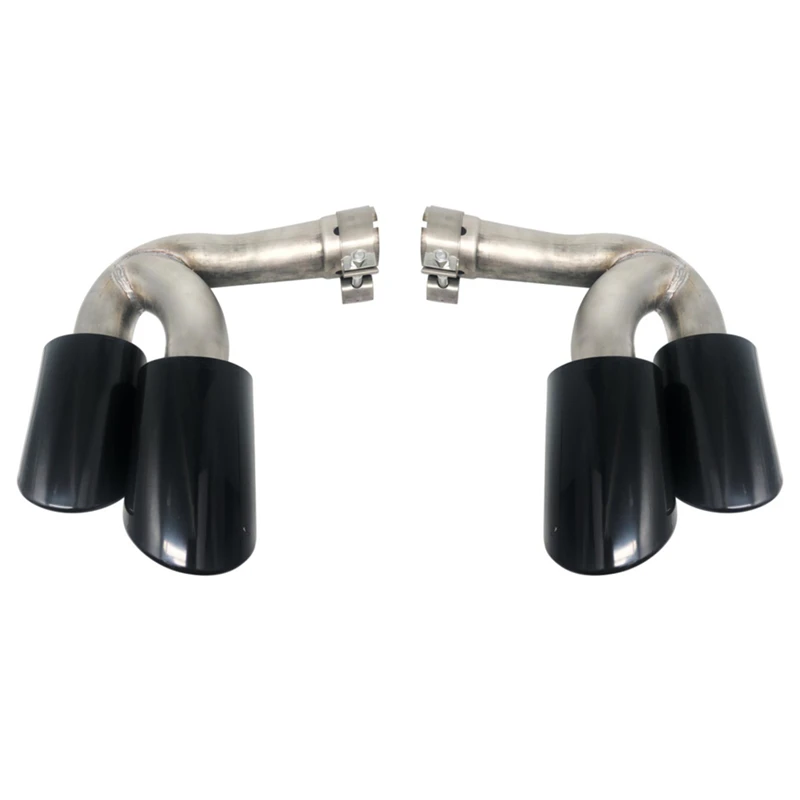 RASTP-2PCS выхлопные наконечники из нержавеющей стали глушитель задние для Porsche Cayenne