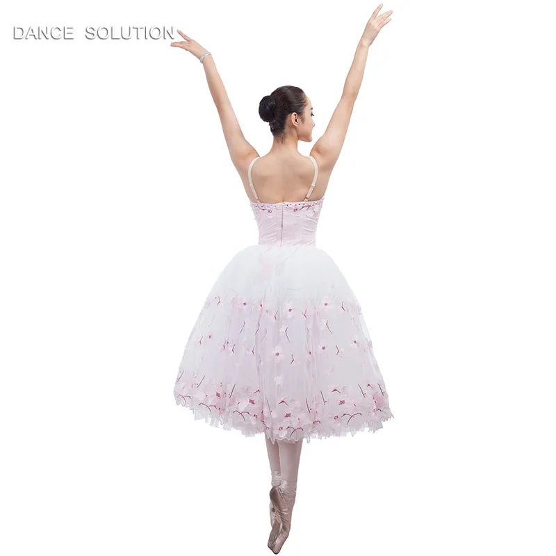 B17015 Spandex bodice with long romantic skirt Professional Ballet tutu Girl & Woman Stage performance costumes Dancing dress |