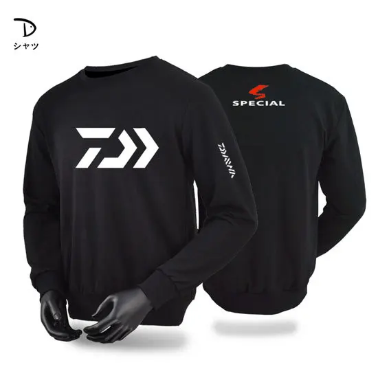 Новинка 2018 Мужская одежда для рыбалки футболки DAIWA с длинным рукавом из дышащего