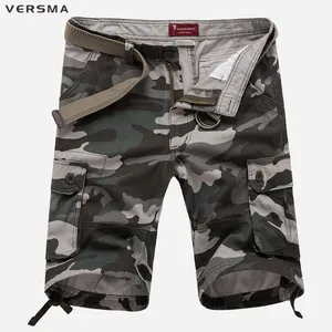 Шорты-карго VERSMA мужскиеженские, парные камуфляжные Бермуды, повседневные мешковатые шорты без ремня, цвета хаки