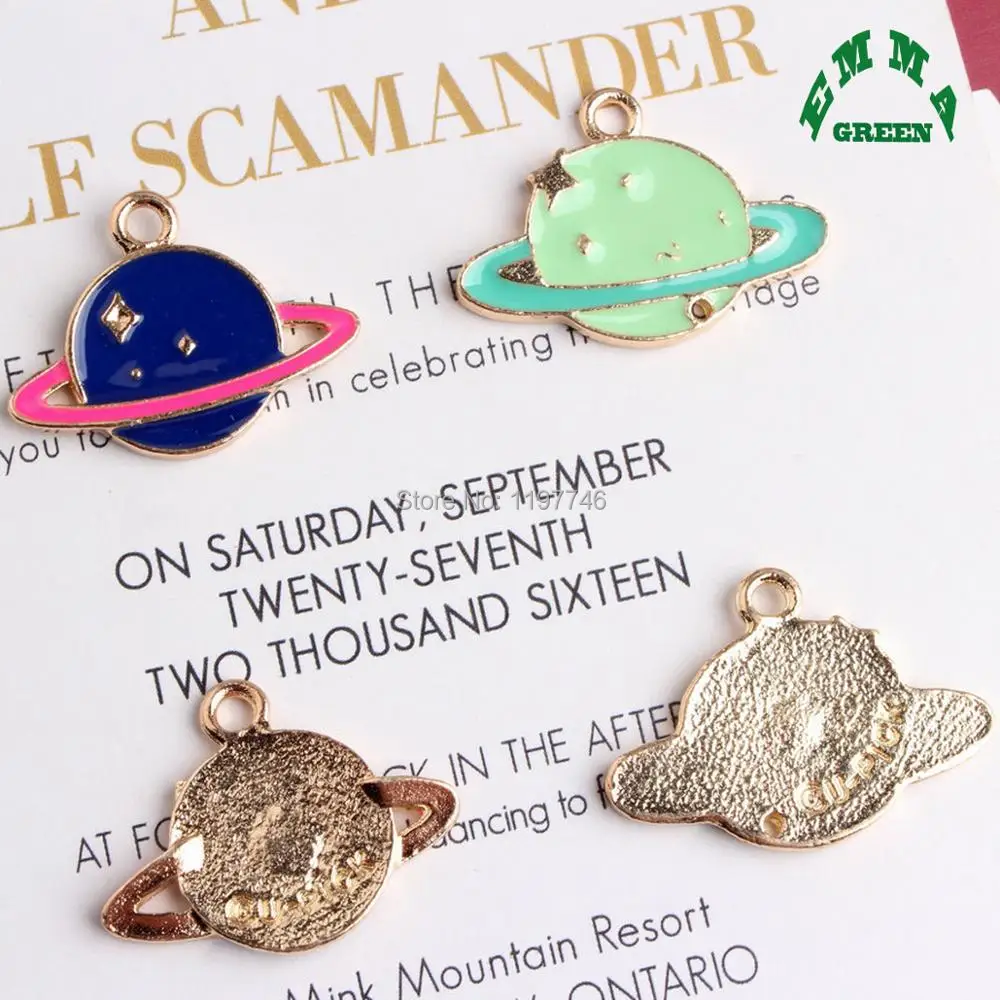 Серьги с синей эмалью 26 мм 10 шт.|accessory charm|charm charmcharm pieces |