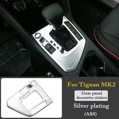 Автомобильный-Стайлинг для VW Tiguan для Volkswagen VW Tiguan 2 MK2 ручка панели переключения передач накладка наклейки аксессуары - Название цвета: C