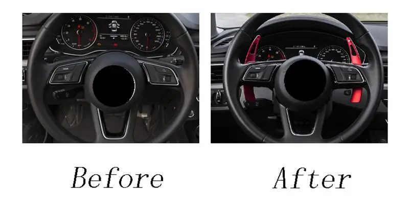 Автомобильный Стайлинг для Audi A4 B9 A5 рулевое колесо сдвиг весло расширение рычаги замена крышки Sitcker интерьер авто аксессуары