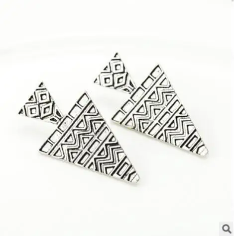 Серьги женские большие в ретро стиле трендовые украшения европейском и