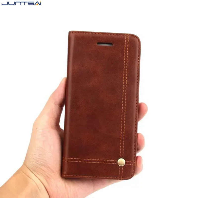 Juntsai кошелек кожаный чехол для телефона iPhone 6 Plus/7 7 плюс роскошный крышка Капа Fundas