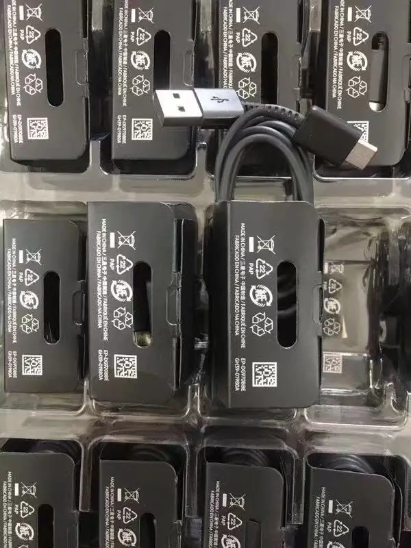 10 шт. новый кабель 100% оригинальный S10 USB Черный Type C 1 м Быстрая зарядка