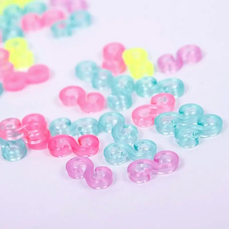 240 шт. Детские разноцветные резинки для ткацкого станка изготовления браслетов