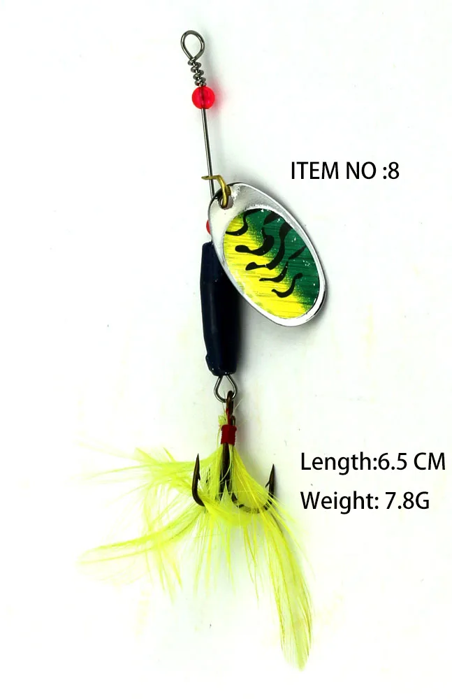 Горячая новинка 2017 вертушка ложка макро Тигр хорошая приманка с крючком для