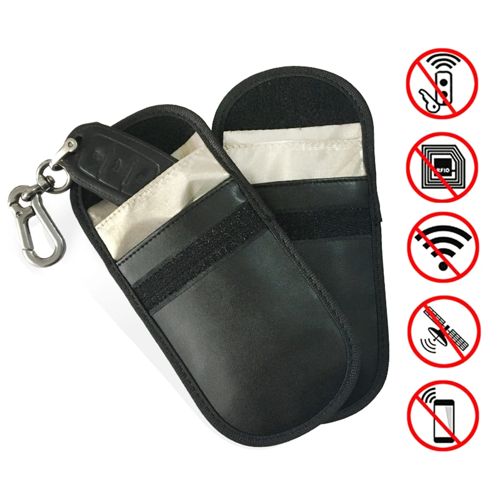 

2 шт., черный чехол для автомобильных ключей