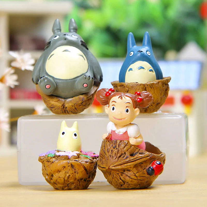 Studio Ghibli Мой сосед Тоторо Смолы Фигурка DIY орех может/Мэй фигурку игрушки