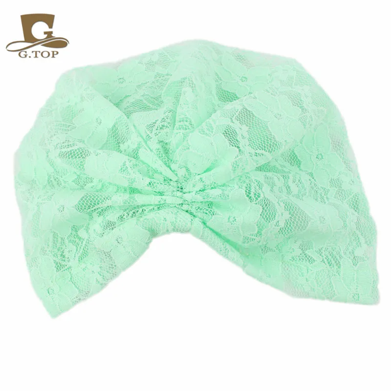 Новый милый кружевной тюрбан для девочек детская шляпа с капюшоном в индийском