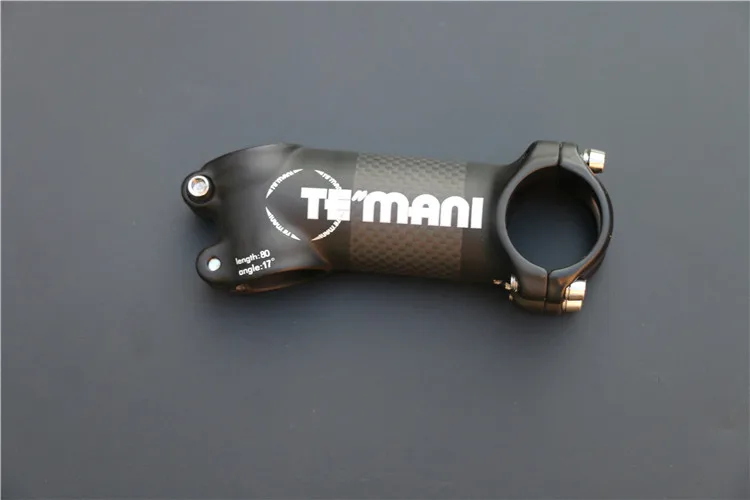 Teмани 3K матовый алюминий + углерод шток велосипеда MTB Stems 17 угол 80 90 100 110 мм | Спорт и