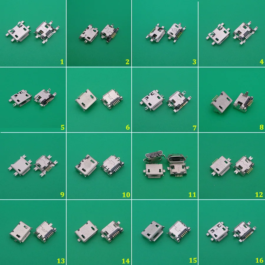 Акция! Разъем Micro USB 100 2 0 шт./лот 20 моделей гнездо для телефона планшета динамика и