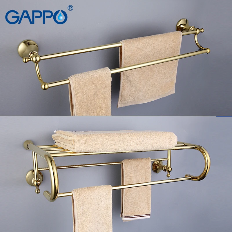 Аксессуары для ванной комнаты GAPPO, золотой держатель для бумаги, держатель для полотенец, держатель для туалетной щетки, держатель для мыла, роскошные аксессуары для ванной