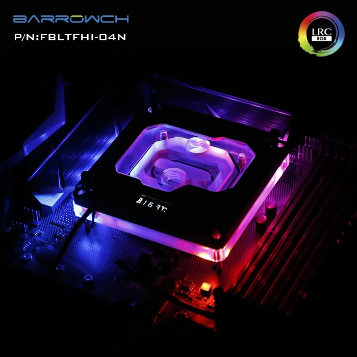 Barrowch FBLTFHI 04N для Intel Lga115X/2011 X99/X299 CPU водяные блоки цифровой дисплей температуры