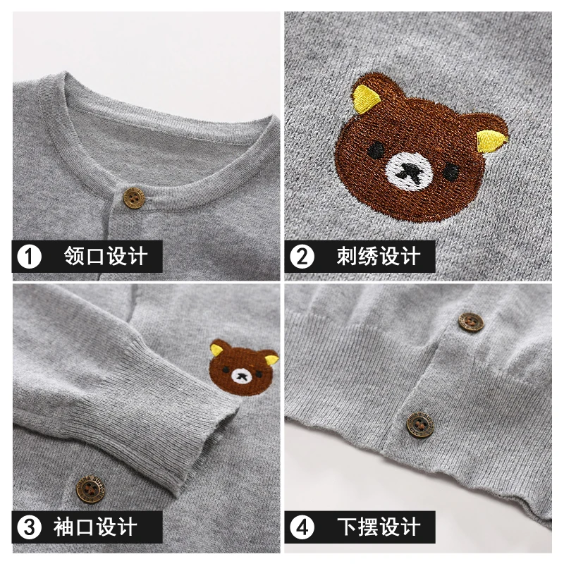 От 2 до 6 лет детская одежда весенние вязаные свитера кардиган верхняя для девочек