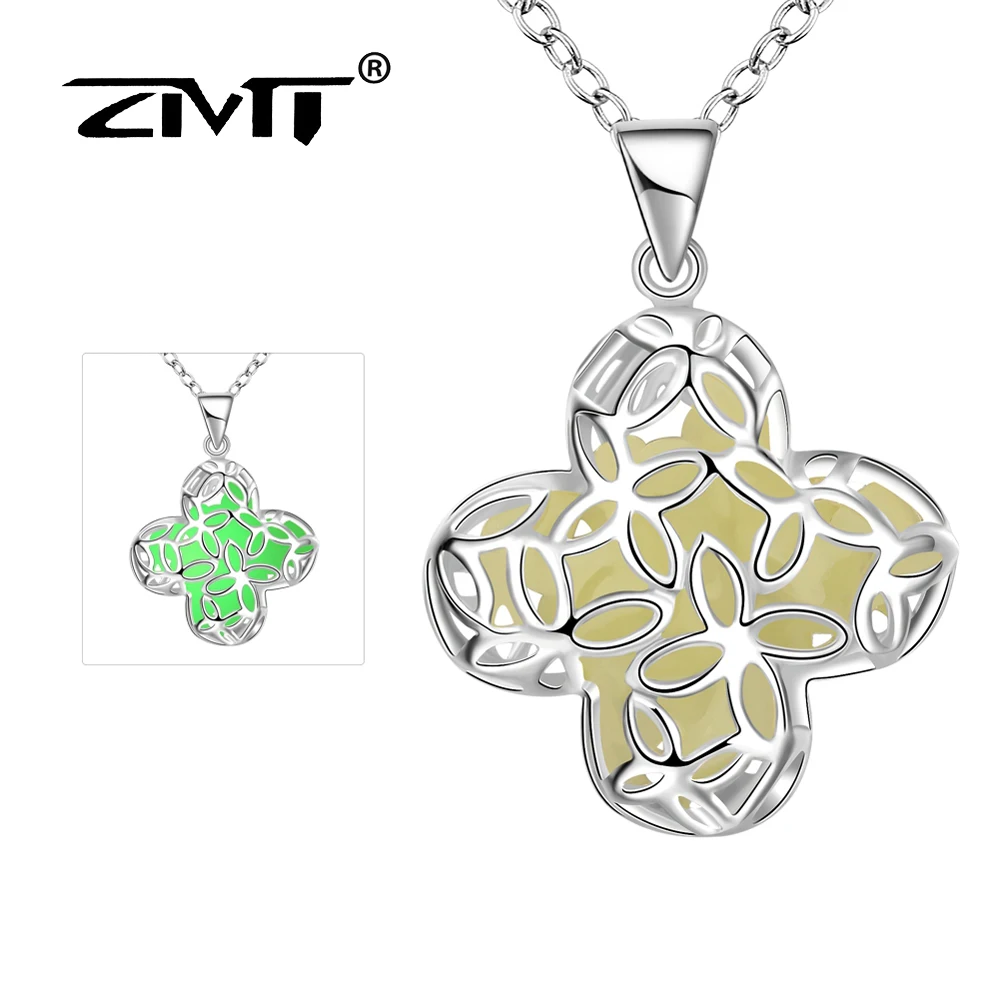 ZMT Цинковый Сплав Мужская Подвески Световой Зеленый Волшебный Крест Полый
