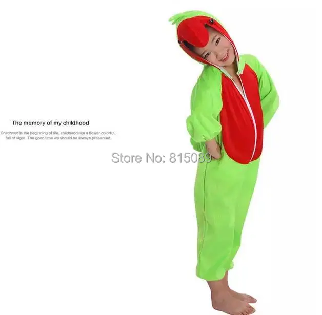 Попугай из мультфильма Хеллоуин Костюм kid Одежда косплей животное выполнять