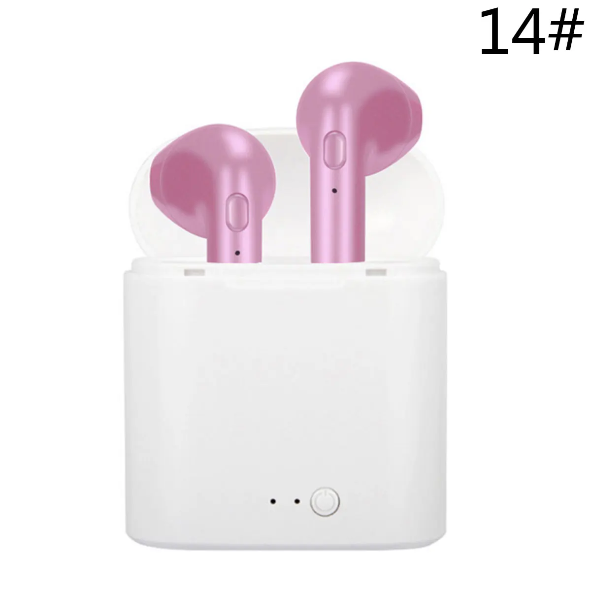 2 pink with box I7s TWS Bluetooth 5,0 наушники беспроводные стерео спортивные наушники с зарядным устройством микрофон Портативный для Ios Android - Цвет: 2 pink with box