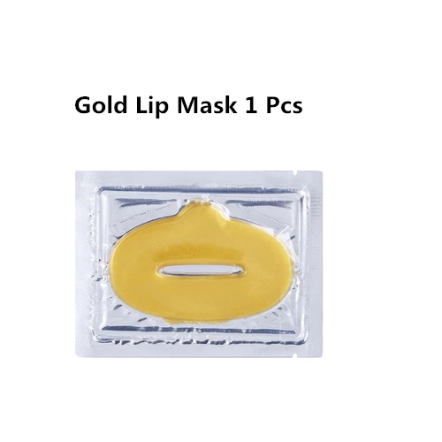 Gold Lip Mask 24K Золотая коллагеновая маска для лица кристальная Золотая коллагеновая маска для лица увлажняющая отбеливающая омолаживающая маска для ухода за кожей Корейская маска для косплея - Цвет: Gold Lip Mask
