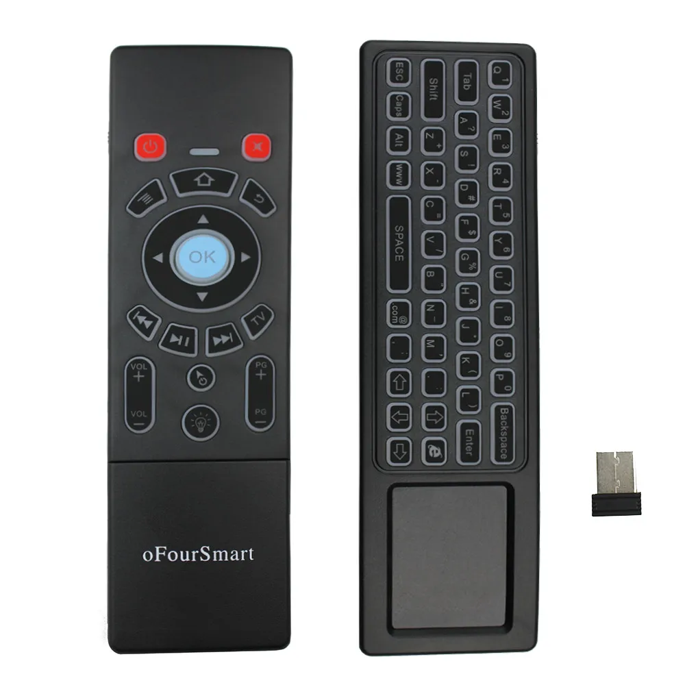 Беспроводная мини клавиатура с подсветкой и тачпадом 2 4 ГГц|remote control|remote control