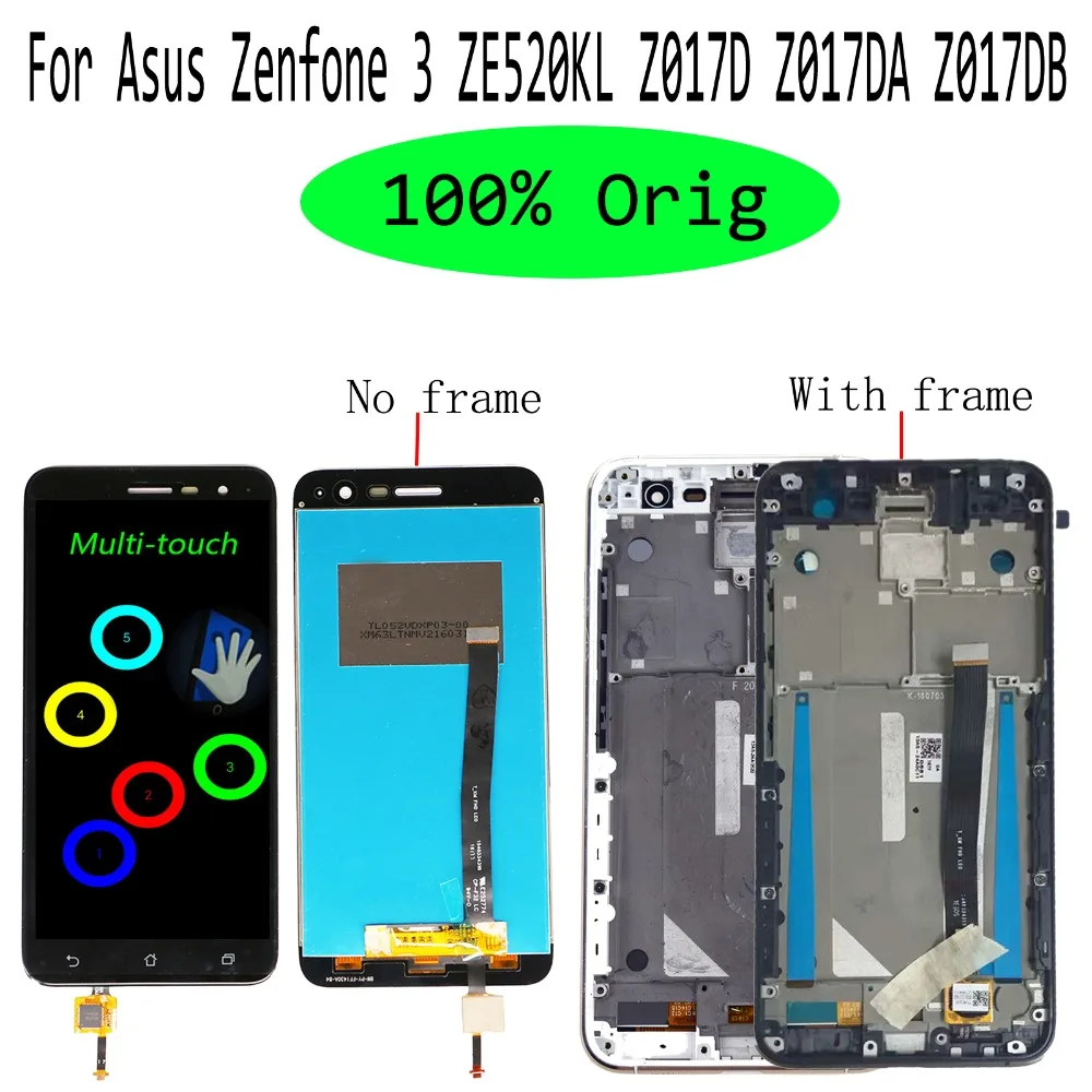 Shyueda Orig 5 2 &quotдля Asus Zenfone 3 ZE520KL Z017D Z017DA Z017DB ЖК-дисплей сенсорный экран дигитайзер с