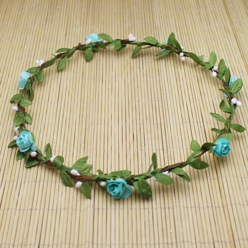 Повязки для волос ручной работы девочек 10 шт./лот маленький бумажный венок