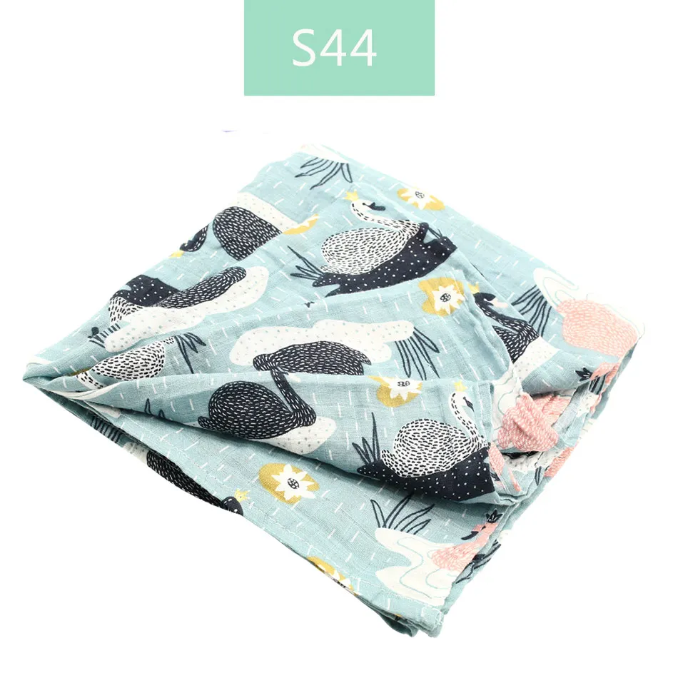 S44-muslin swaddle Elinfant муслиновое детское Пеленальное Одеяло для новорожденных, вискозное стрейчевое вязаное обертывание, гамак, пеленание, обивка, обёрточная бумага, банное полотенце - Цвет: S44-muslin swaddle
