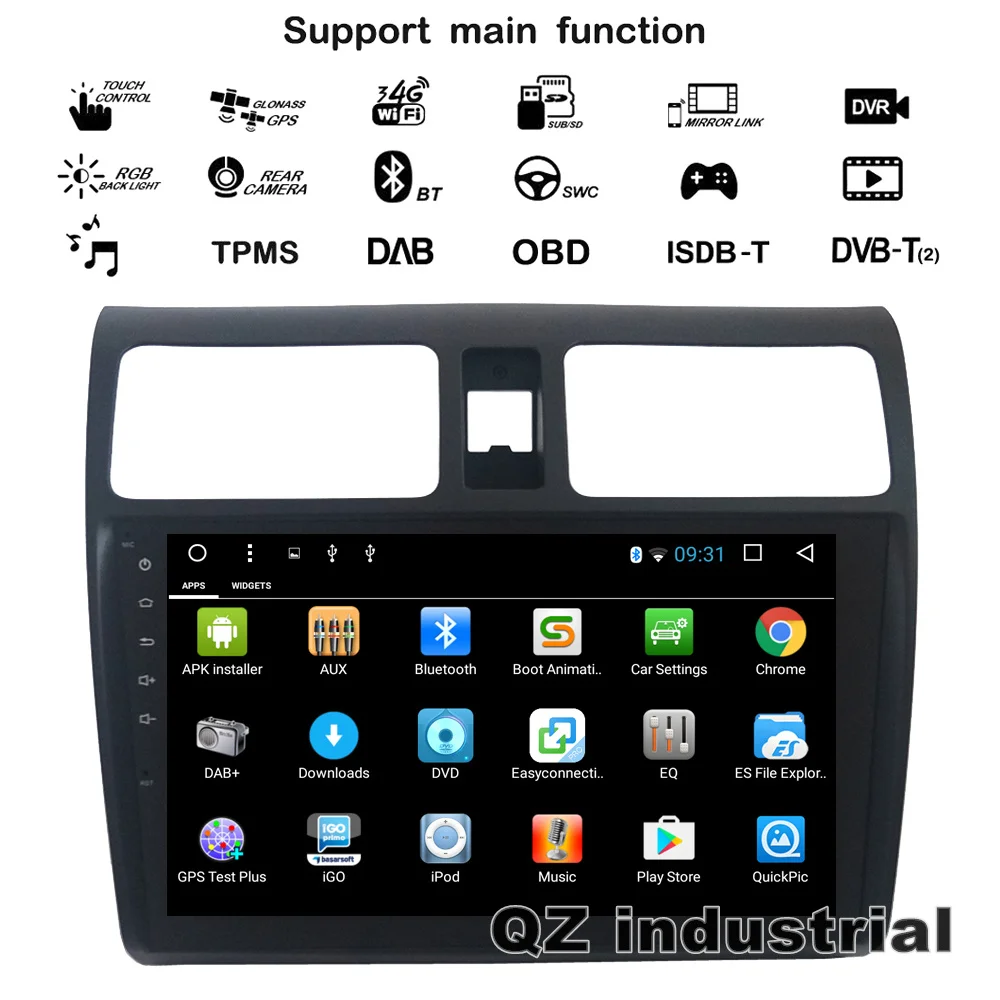 QZ промышленный HD 10 1 &quotAndroid 8 T8 для Suzuki 2005 2016 Swift автомобильный dvd плеер с 3G 4G WIFI GPS