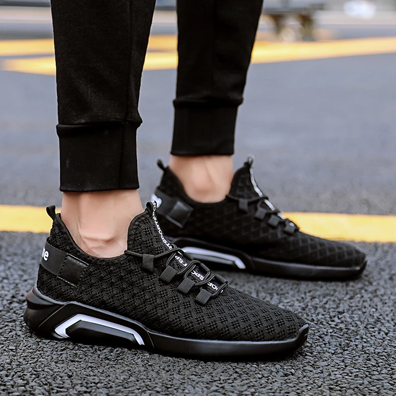Новая дышащая мужская повседневная обувь для мужчин кроссовки модные на плоской