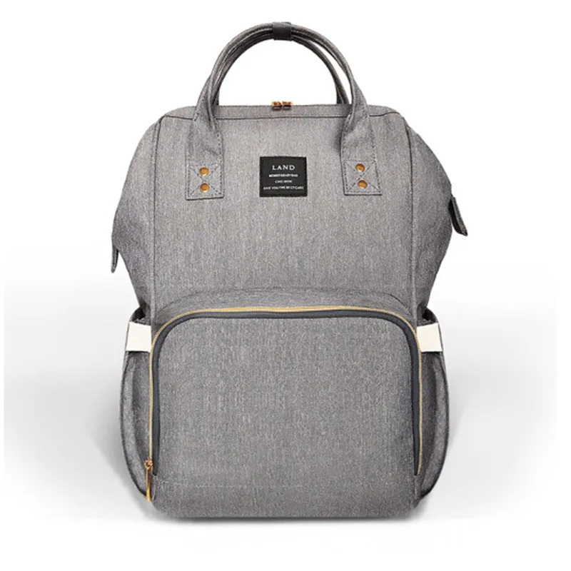 khaki Grey Mommy пеленки мешок большой емкости Детские Подгузники Сумки Desiger уход сумка модный дорожный рюкзак уход за ребенком Bebek сумка для мамы, папы, земли - Цвет: khaki Grey