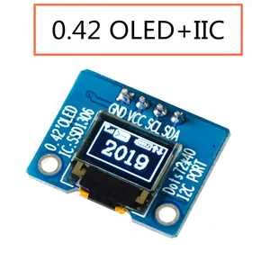 Модуль ЖК-экрана oled 0,42 дюйма, модуль последовательного экрана, интерфейс spiiic SSD1306 16-контактный микроконтроллер