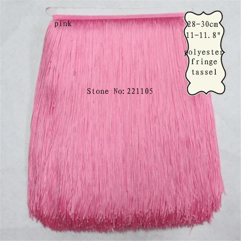10Meter 30CM Long Trim Polyester Fringe Tassel African Lace Ribbon Yarn Trimming For Sew Latin Dress Clothes Accessories | Дом и сад