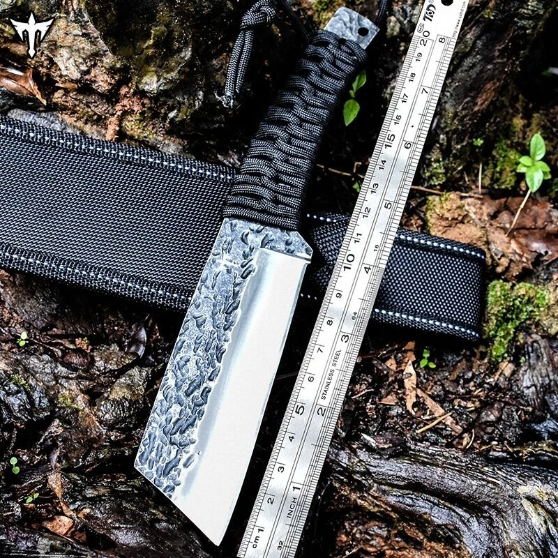 Прямые ножи Stonewash Fulltang из кованой стали высокопрочные уличные инструменты для