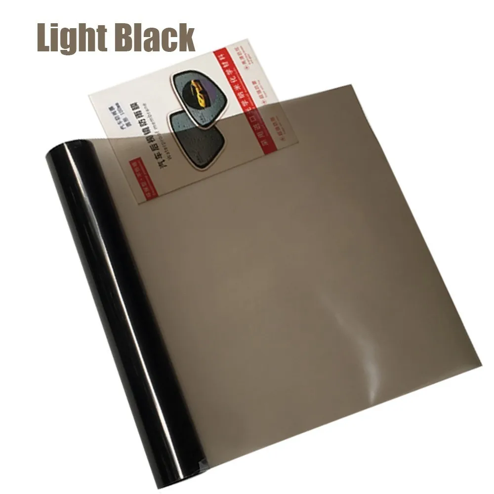light black 40*150 см автомобильный головной светильник, задний светильник, дымчатый противотуманный светильник, тонированная пленка, сделай сам, пленка виниловая оберточная наклейка, многоцветные декоративные наклейки для автомобиля - Название цвета: light black