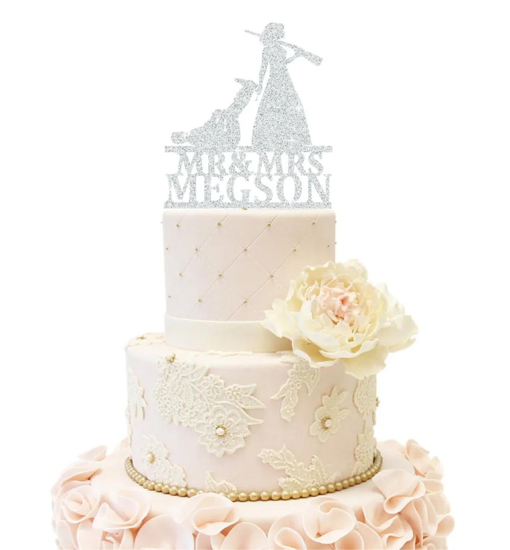 Hunt Is Over Свадебный Топпер для торта смешные свадебные украшения невесты и