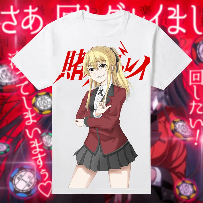 Футболка Coshome Kakegurui летняя футболка с коротким рукавом для мужчин|tee top|tee teetee short |