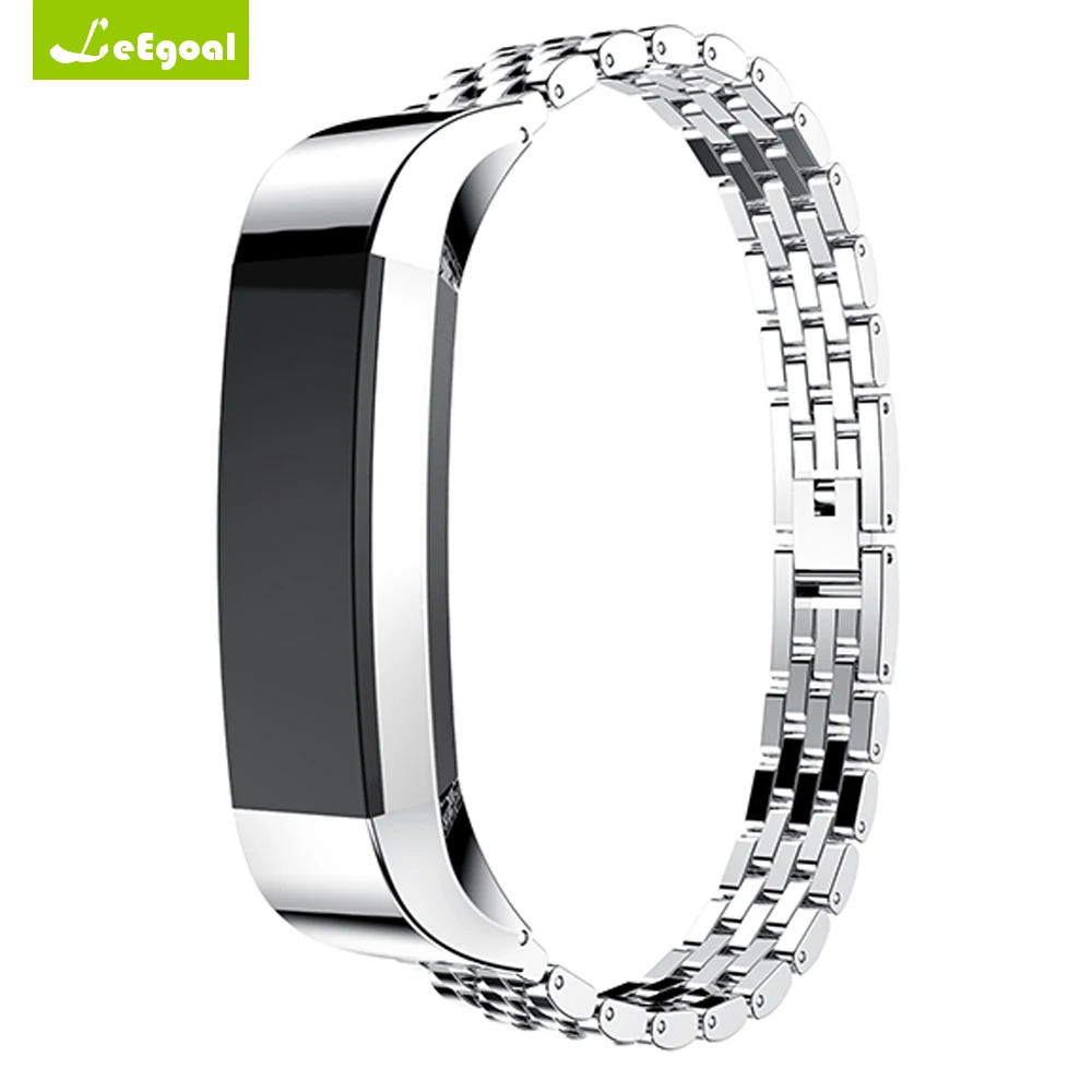 Leegoal Для Fitbit Alta HR запасное Группа Нержавеющая сталь часы ремешок металлические