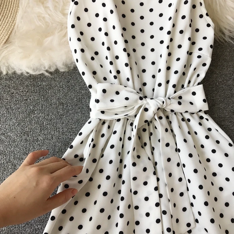 ALPHALMODA весенний женский Профессиональный повседневный комбинезон до середины икры с высокой талией, женский комбинезон в горошек