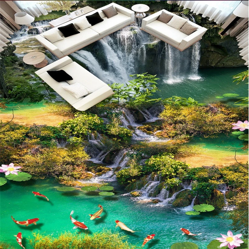 Фотообои beibehang на заказ 3d напольное покрытие самоклеящаяся картина наклейка пол