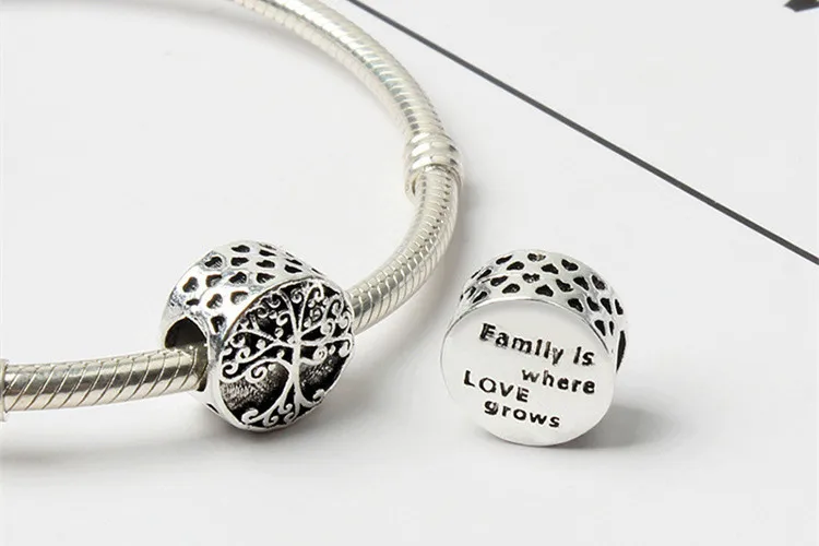 Браслет Pandora, 925 пробы, серебряный, на Хэллоуин, скелет, Бабочка, кукольный Шарм, сердце русалки, птица, самолет, бусины, рождественский подарок