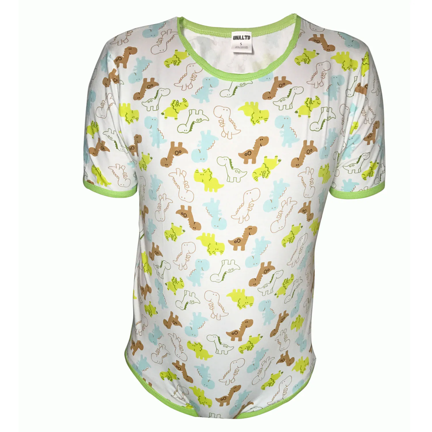Чумовой облегающий боди динозавр узор ABDL Onesie пеленки любовник для взрослых