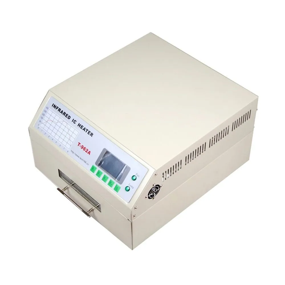 PUHUI T962A инфракрасный интеллигентая (ый) паять Reflow печь 1500 Вт 300X320mm обогреватель T-962A