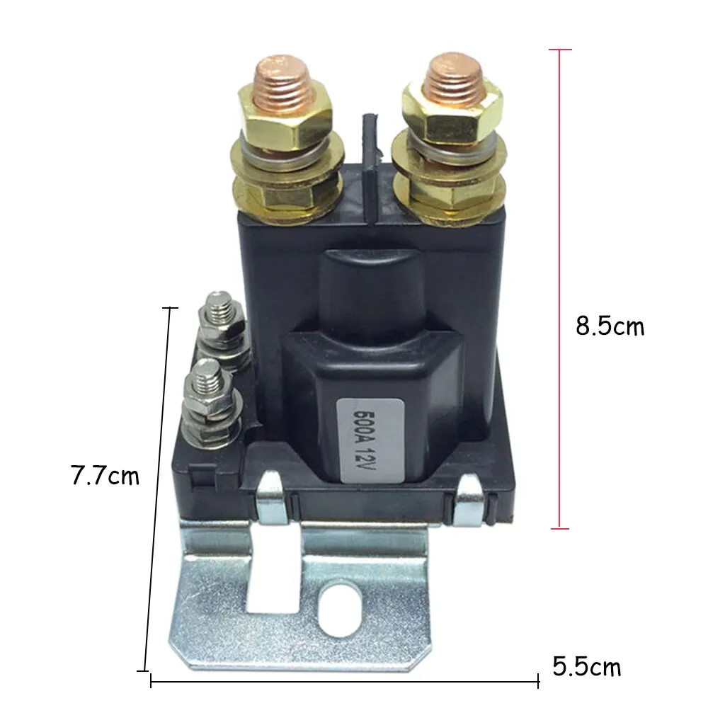 4 Pin SPST Авто пусковое реле контактор переменного тока 12V 500A двойной Батарея