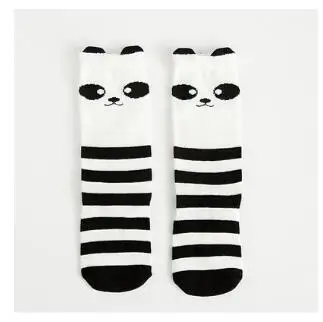 Panda Детские гольфы; ; гетры для девочек; Chaofan; носки без пятки для малышей; хлопковые носки с принтом панды из мультфильма - Цвет: Panda