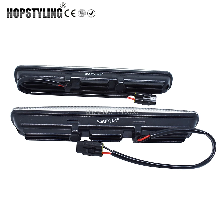 Hopstyling автомобильный Стайлинг 2x18,3 см белый COB светодиодный DRL лампа автомобильный дневной ходовой светильник с монтажным кронштейПредупреждение льная лампа