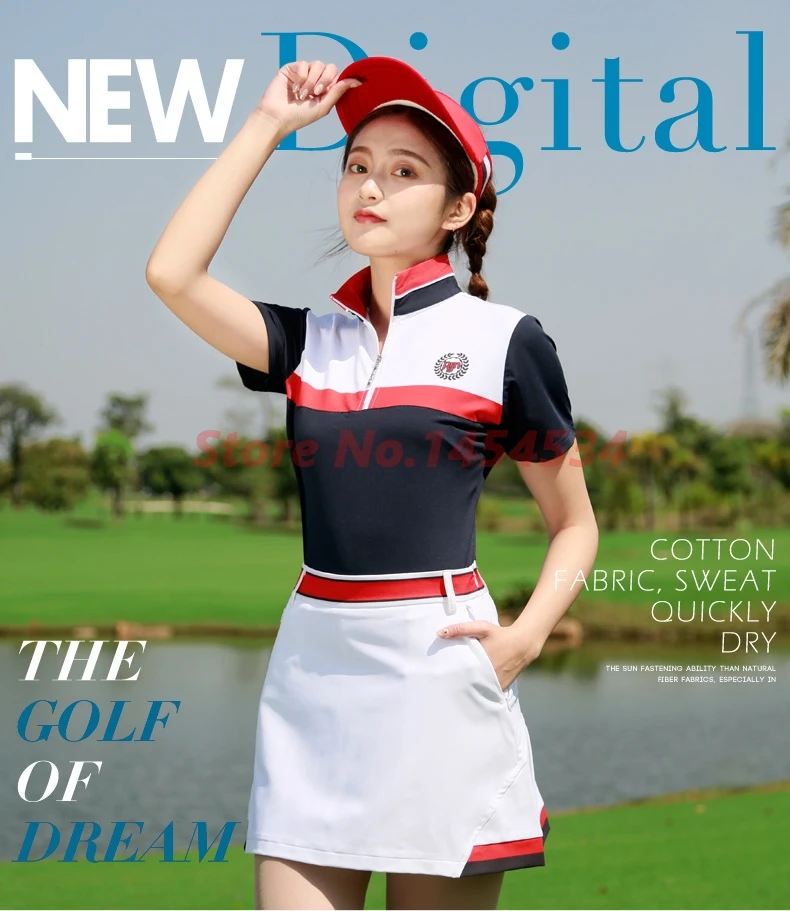 PGM Golf, ультратонкая Женская одежда, тренировочная футболка с коротким рукавом, женская спортивная одежда, летняя одежда, покупатель, набор из 2 предметов, отправка чулок